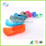 Anti-skidding Silicone Sandals Five Toe Rubber Shoes thumbnail-3