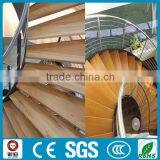 Modern Residential Indoor Steel Wood Curved Staircs thumbnail-3