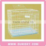 Plastic Powder Coating Double Door Wire Mesh Pet Cage thumbnail-2