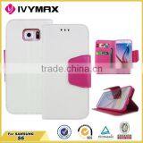 IVYMAX Book Style Stand Wallet Leather Flip Cover Phone Case for Samsung Galaxy S6 thumbnail-6