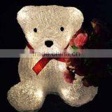 16L Fairy White Acrylic Bear Christmas Lights for Christmas, Party, Holiday, Home Decorations thumbnail-2
