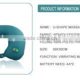 Customer Design Logo Available U-shape Neck Electric Massage Pillow for Travel/car/airplane/office/home Use thumbnail-3