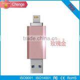 New Arrival Adam Elements OTG USB Flash Drives 8gb 16gb 32gb 64gb 3 in 1 Otg Usb Flash Drives For IPhone 5/5s/5c/6/6 Plus/ipad