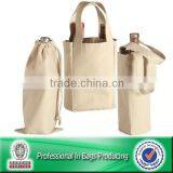 High Quality Custom Cheap Reusable Canvas Wine Bag Bottle Bag thumbnail-2