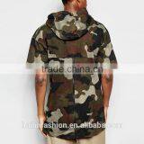 Short Sleeve Custom Hoodies Pouch Pocket Pullover Camo Mens Hoodies Quality Choice thumbnail-2