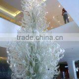 Modern luxury glass art xo-201205 and top grade art glass sculpture and Interior and hotal glass fixture