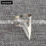 Wholesale Stainless Steel Arrow Design Silver Rings Jewelry thumbnail-5