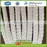 UV Protection 4MM - 50MM White Nylon Braided Rope With 220 Meters / Coil