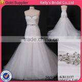 2015 Beaded Sweetheart Neckline Tulle Skirt Wedding Dresses Turkey thumbnail-1