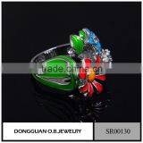 New Arrival Rings Jewelry /Colorful Flower Ring For Women/Stainless Steel Ring Design thumbnail-3