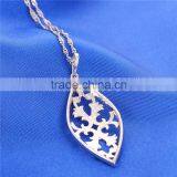 Fashion 925 Silver Flower Earring Pendant Jewelry Set E003 thumbnail-2
