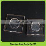 Milled Acrylic Candle Holder Cube Polished CNC Milling Acrylic Machining Cube Block thumbnail-4