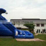 Tidal Wave Dual Lane Water Slide,Hot Sale Event Party Inflatable Gaint Water Slide thumbnail-3