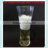 300ml/500ml Carlsberg Cup Mouth Blown Glass Carlsberg Cup for Beer thumbnail-1