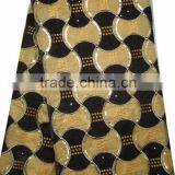 African Organza Lace With Sequins Embroidery CL8096-4 Black+coffee thumbnail-1