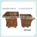 2013 Hot Sale New Ceramic Stainless Steel Flower Pots thumbnail-1