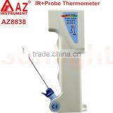 AZ8838 HACCP Food Safety Infrared Thermometer With Temperature Probe