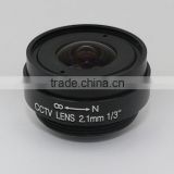 Focal length 2.1mm F2.0 1/3 inch image sensor lens Fixed Iris lens optical CS mount cctv camera wide view angle Lens