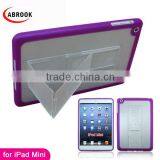 Dual Color Hybrid Stand Combo Hard Belt Clip Case for Ipad Mini