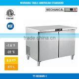 2017 Best Seller Double Door Under Counter Commercial Stainless Steel Refrigerator Freezer thumbnail-1