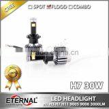 60W/pr Universal Size LED Headlight Bulb Replacement H1 H3 H4 H7 H11 H13 9005 9006 880 D2S Car Automotive Led Headlight Bulb Kit thumbnail-3