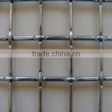 structure is strong Plain Woven Stainless Steel & Black Iron & White Steel Crimped Wire Mesh