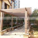 Waterproof Interlocking Composite Decking Plastic Wood Pergola for Garden thumbnail-1