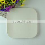 Whole Bulk Cheap White Square Ceramic Dinner Plate for Home Use thumbnail-2