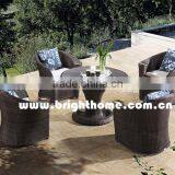 Outdoor Fiber Table and Chair With Cup Holder thumbnail-1