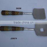 Copper and Aluminium Weaved Handle Salad Server Set in Steel Polished Handles in Other Material Also Available thumbnail-1