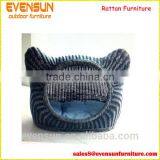 Unique Cat Ears Leisure Wicker Pet Bed thumbnail-1