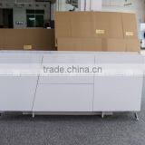 Contemporary Simple Design White Dining Cabinet With Storage N-6339 thumbnail-1