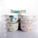 Fresh-keeping Ceramic Mug With Plastic Cover thumbnail-1