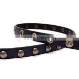 Wholesale Rivets Decorated Pin Buckle Sex Girl Thin PU Waist Belt Adjustable Eyelets Belts thumbnail-4