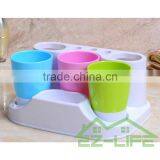 2017 Suction Cup Organizer Bathroom Toothbrush Holder With Cup thumbnail-5