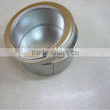 Plain Silver Tin With Clear Top thumbnail-1