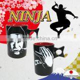 Popular unique Ninja ceramic coffee mug from Japanese supplier