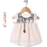 Embroidery Child Clothes Pretty Floral Print Baby Dress HSd6014 thumbnail-1