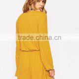 2015 China Factory OEM ODM Fashionable Customized Romper With Lace up Front thumbnail-2