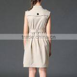 2017 Stylish Cotton Sleeveless School Uniform Design For Girls thumbnail-3