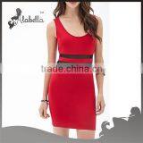 Mesh Panel Bodycon Dress of 2015 Hot Selling Fashion Dress for Women thumbnail-5