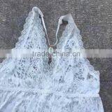 Women Stock Apparel See-through Lace White Prom Sexy Dress thumbnail-2