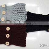2016 Winter Fashion New Latest Crochet Acrylic Lace Button Knitted Headband thumbnail-2