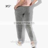 Woman's Velvet Fabric Track Pants Casual Wear Loose Sweat Jogger Pants thumbnail-3
