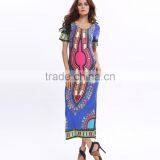 Zm50375b Lady Plus Size Dress Wholesale Printed Dresses Women thumbnail-1