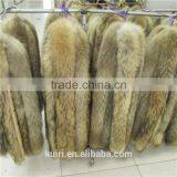 Factory Direct Sales of Real Natural a Raccoon Fur Collar Both Men and Women's Fashion Raccoon Collar 80*14 cm thumbnail-6