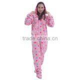 Cheap Heart Printed Fleece Onesie,pajamas thumbnail-4