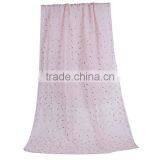 Cotton Polyester Blend Scarves & Wraps Flamingo Light Pink Rectangle Scarf Factory thumbnail-1
