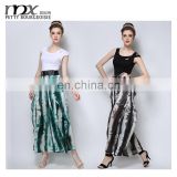 fashion 2015 palazzo pants for women flare printed high waist chino pants