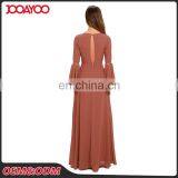 Fashion Smart Women Fashion Hollow Out Casual Long Dress Ladies Long Sleeve Maxi Dress thumbnail-5